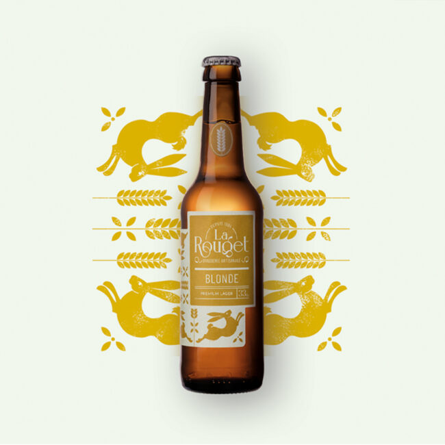 Packaging bières artisanales Bière blonde – Brasserie La Rouget
