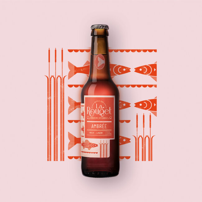 Packaging bières artisanales Bière ambrée – Brasserie La Rouget