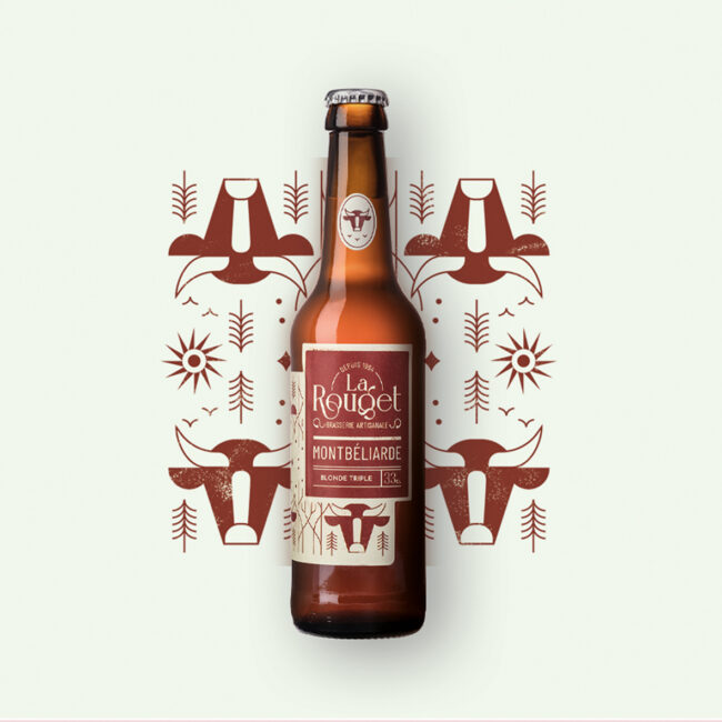 Packaging bières artisanales Bière Montbéliarde – Brasserie La Rouget