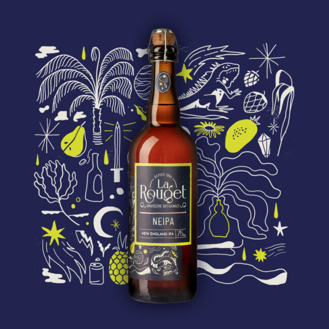 Packaging bière NEIPA – Brasserie La Rouget