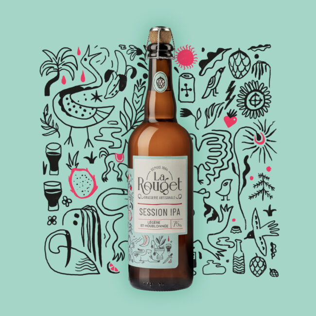 Packaging bière SESSION IPA – Brasserie La Rouget