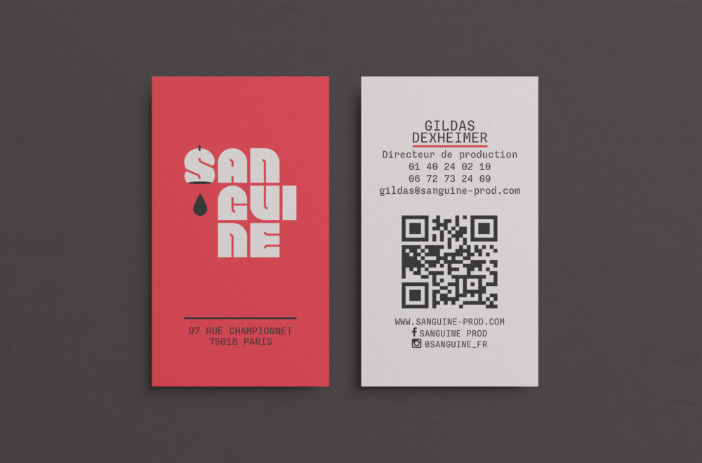 Création carte de visite – création graphique Rouge Poisson