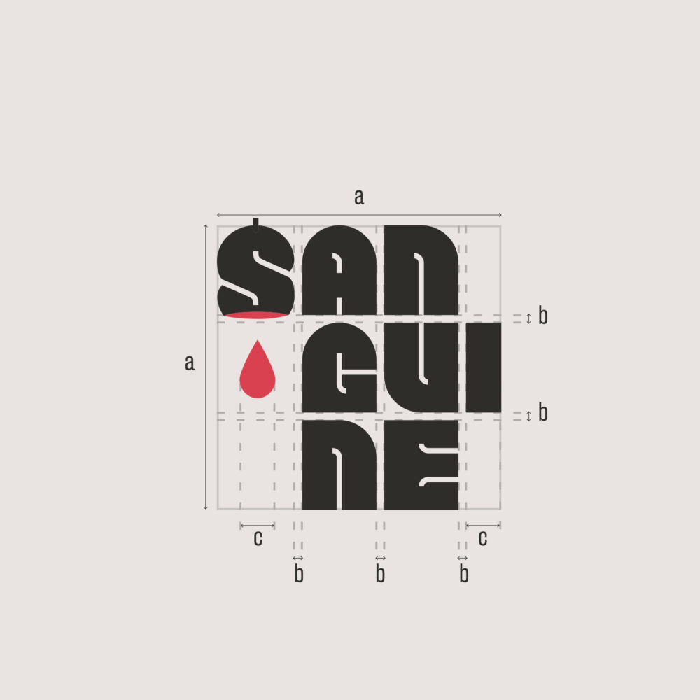 Construction logo Sanguine – création graphique Rouge Poisson