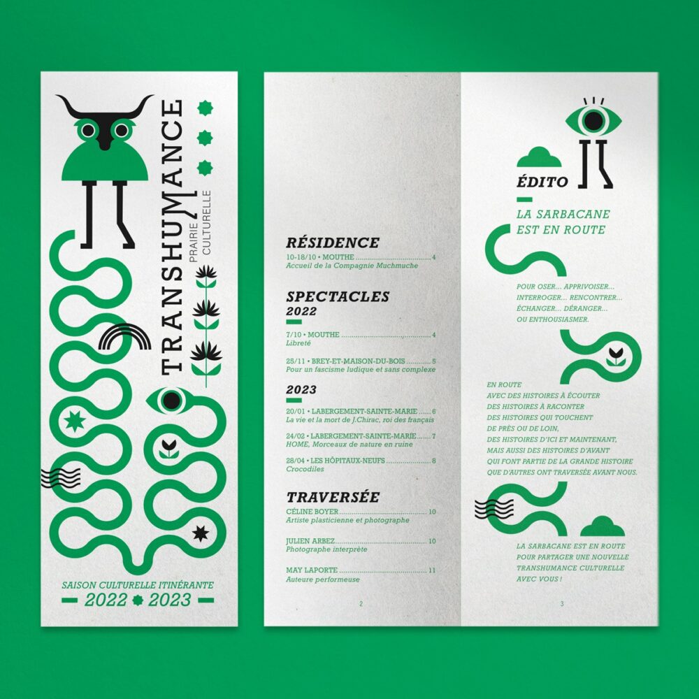 Brochure saison culturelle – Transhumance