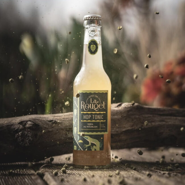 Packaging boissons sans alcool – hop tonic – Brasserie La Rouget