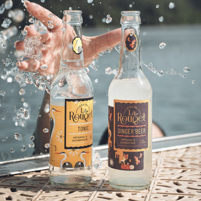 Packaging boissons sans alcool – tonic et ginger beer – Brasserie La Rouget